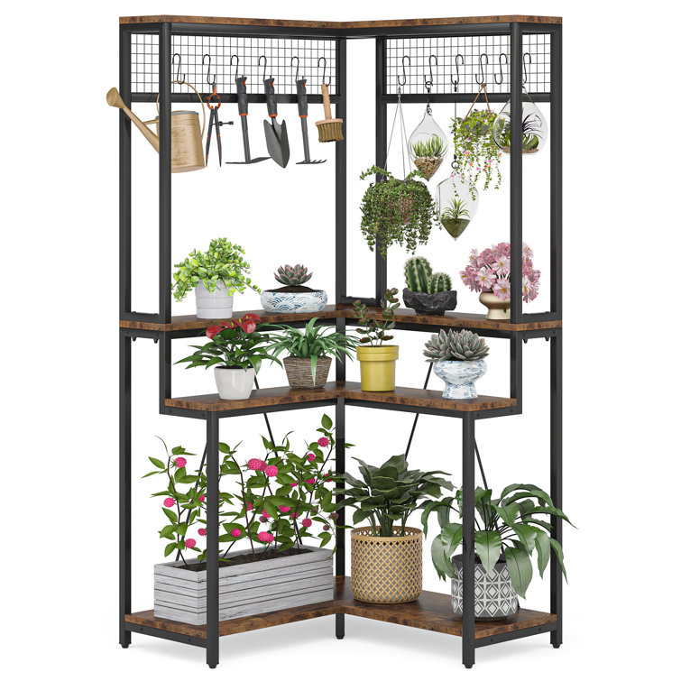 Outdoor bakers discount rack plant stand